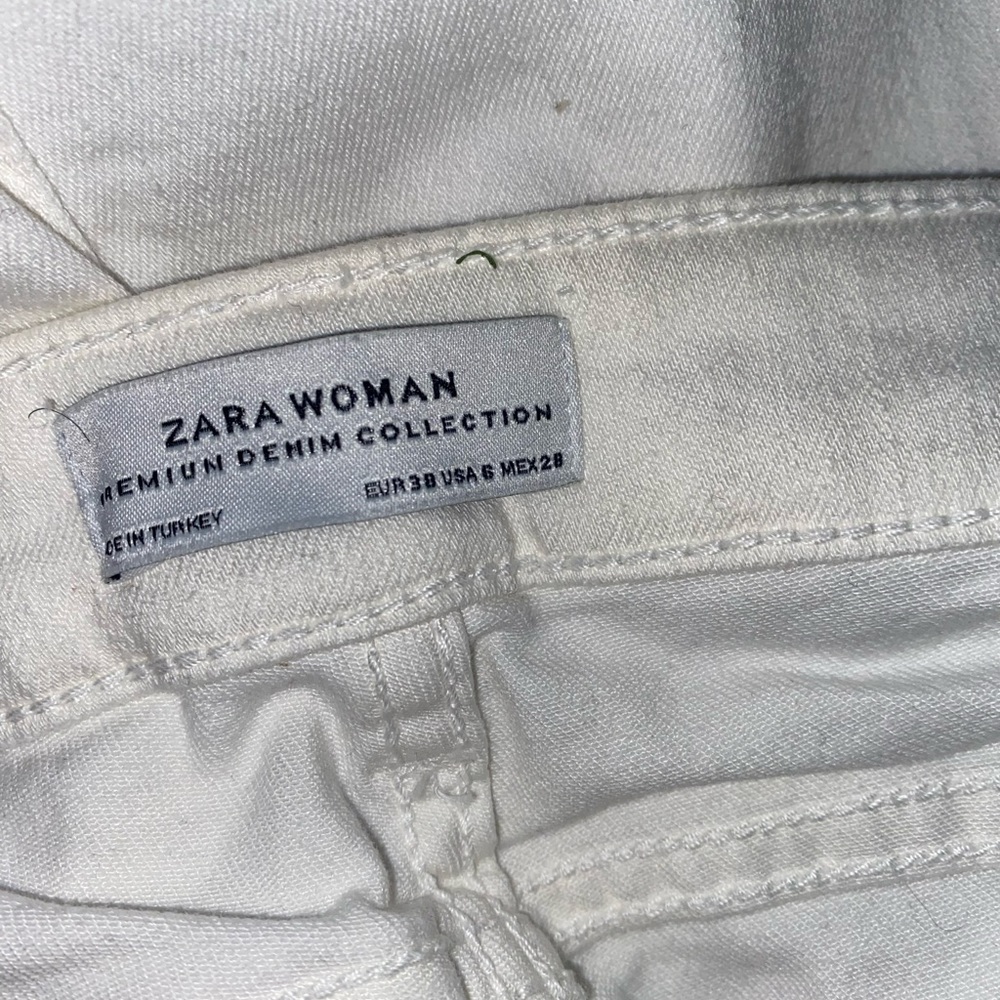 Zara Premium Denim - White Jeans Size 6 - Picture 3 of 3
